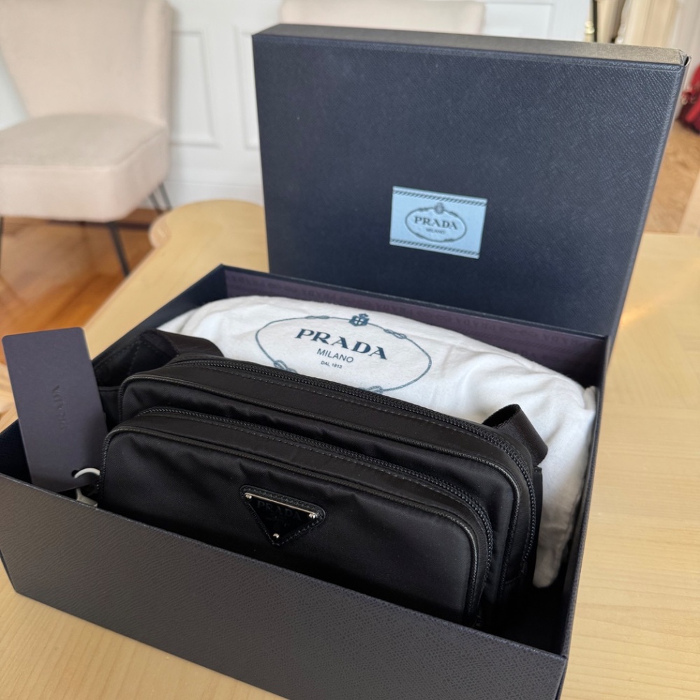 PRADA Re-Nylon and Saffiano leather belt bag - Picture 3 of 3
